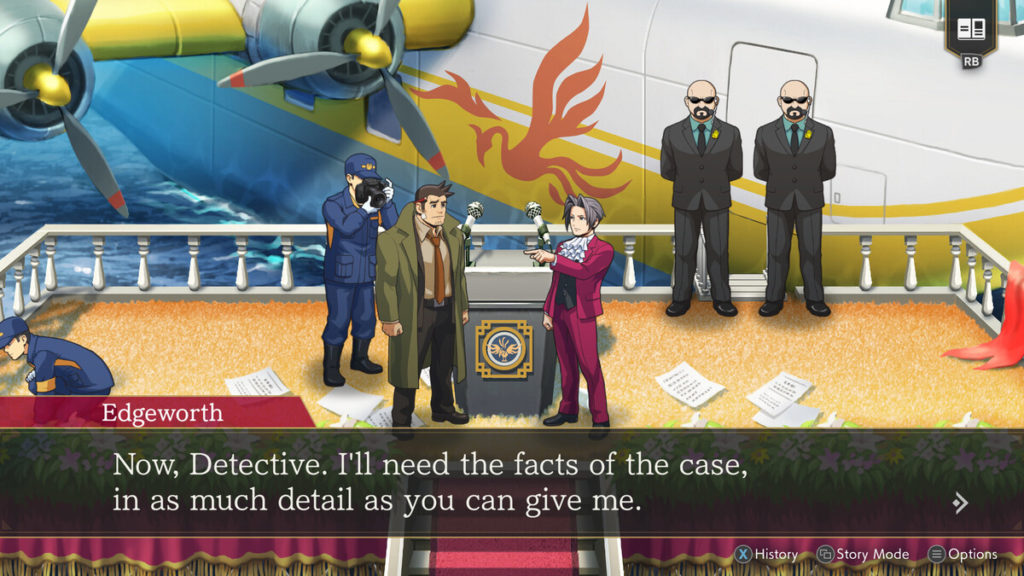 A screenshot of Ace Attorney Investigations Collection