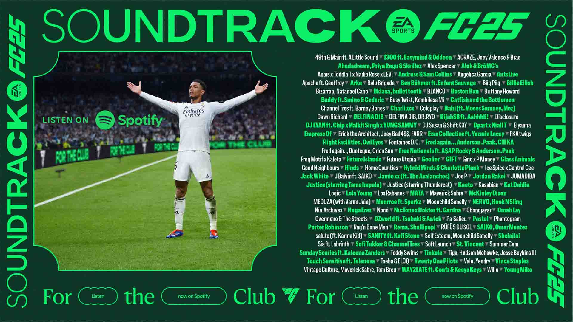 EA Sports FC 25 soundtrack revealed in full