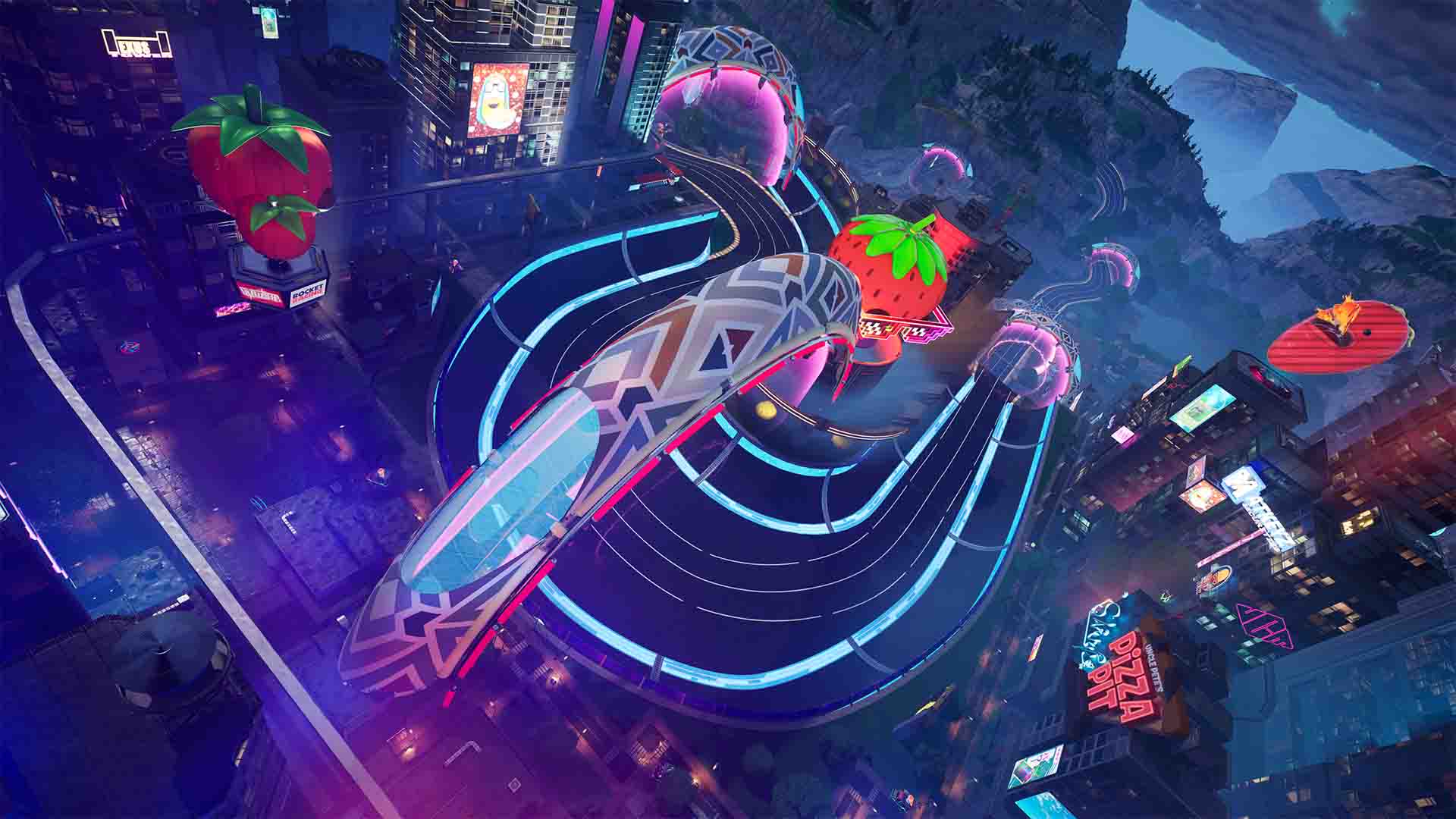 Fortnite Rocket Racing получила новое обновление Neon Rush