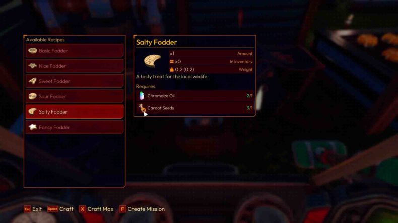 Lightyear Frontier | How to craft Salty Fodder