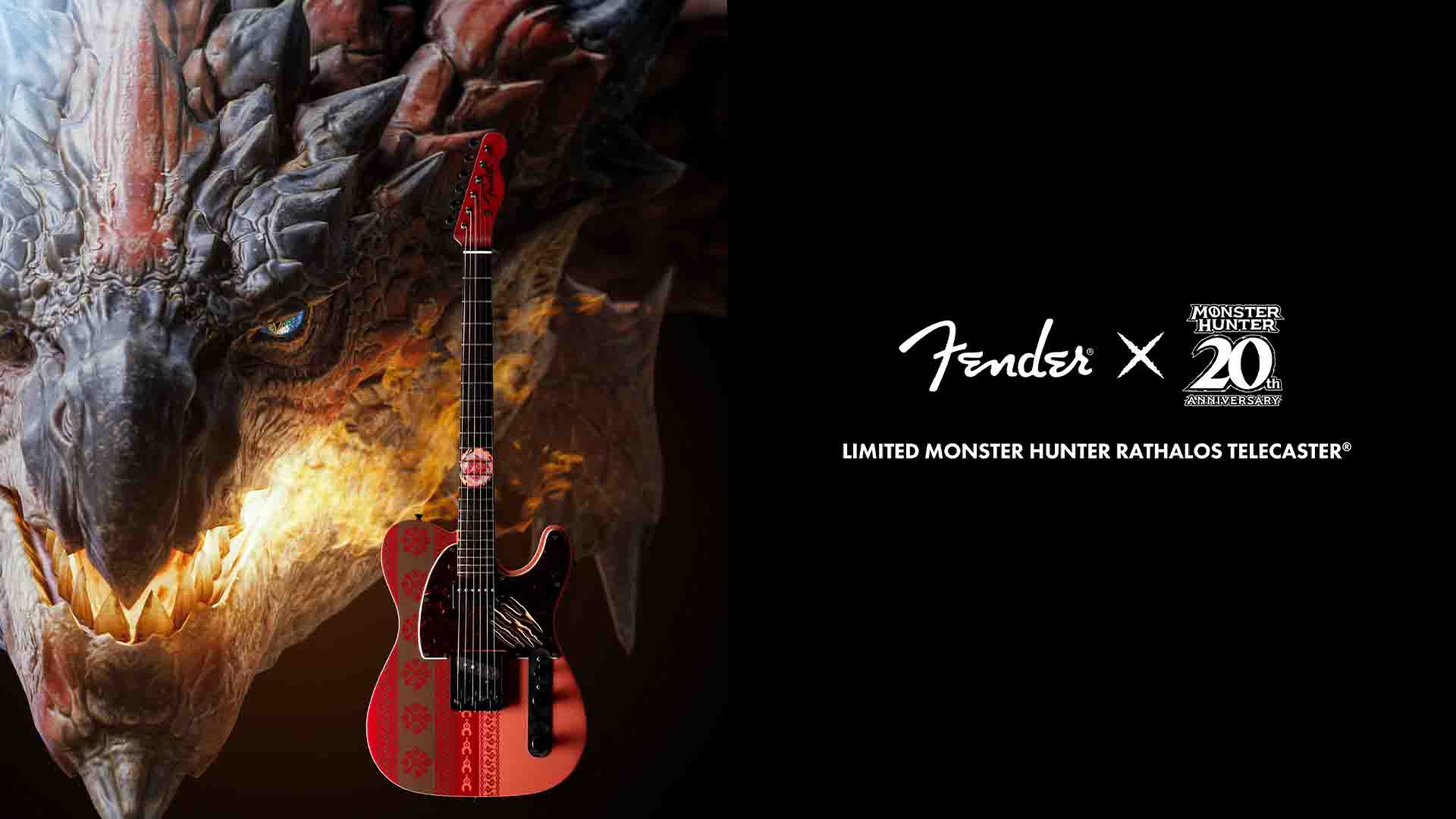 Fender is making a Monster Hunter Rathalos Telecaster