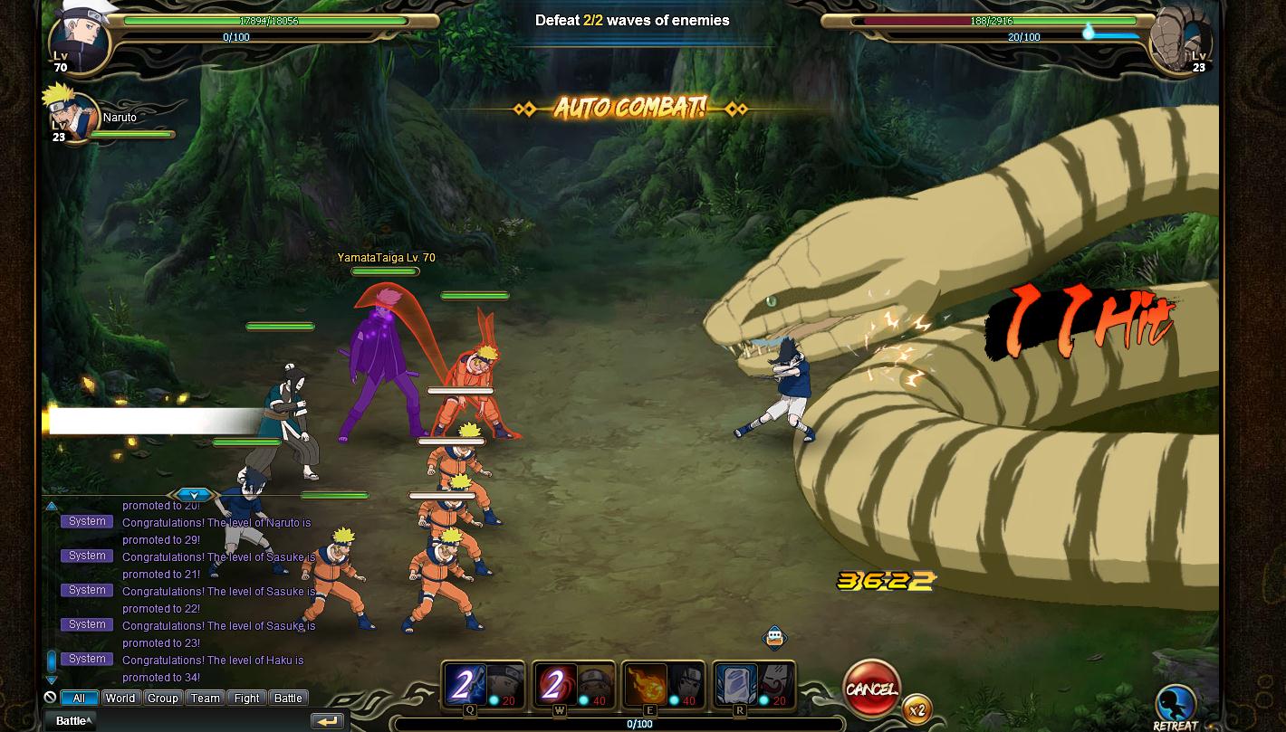 Naruto Online - A brief look at the official browser game by