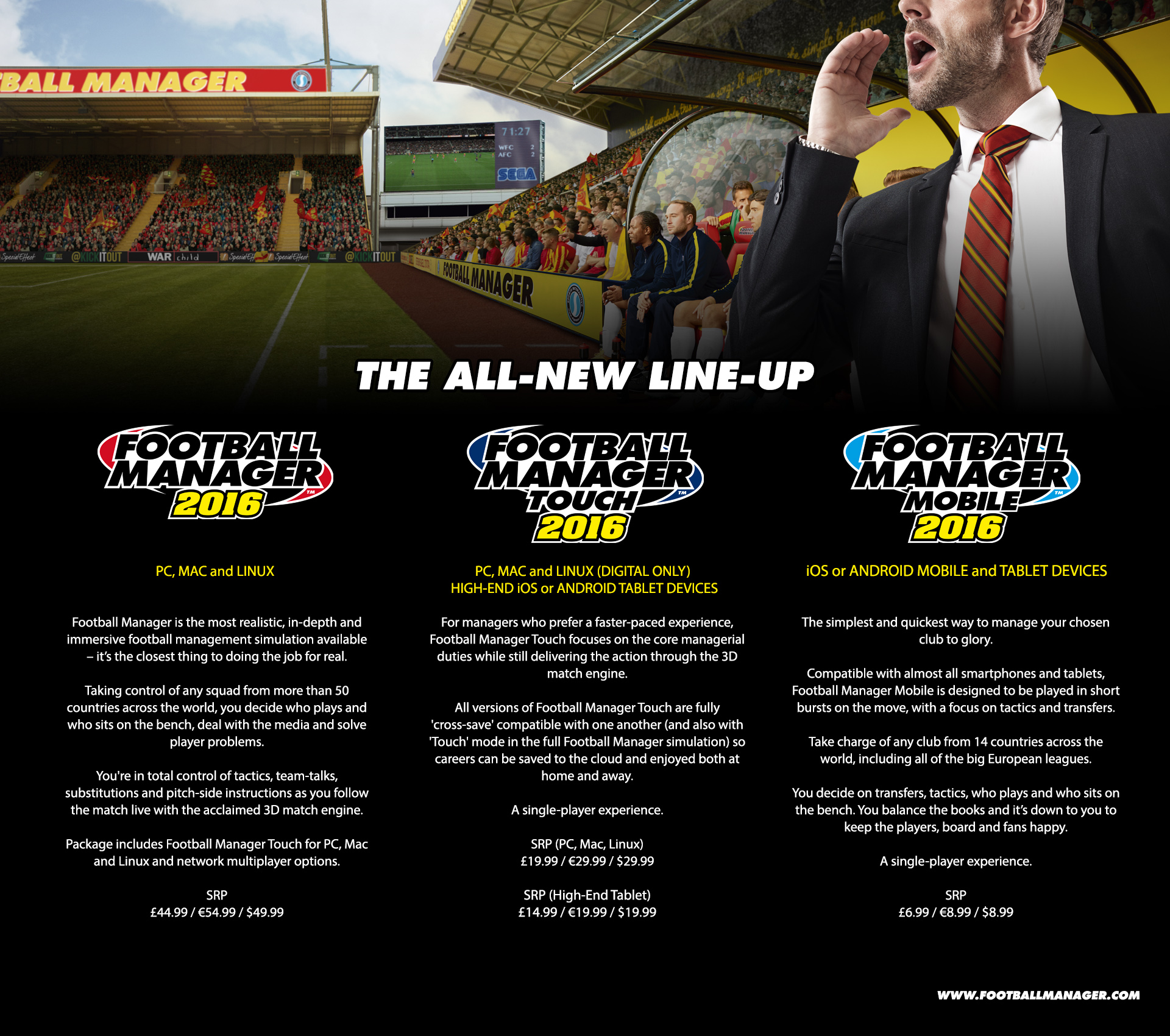 New Lineup Of Football Manager 16 Games Announced Godisageek Com