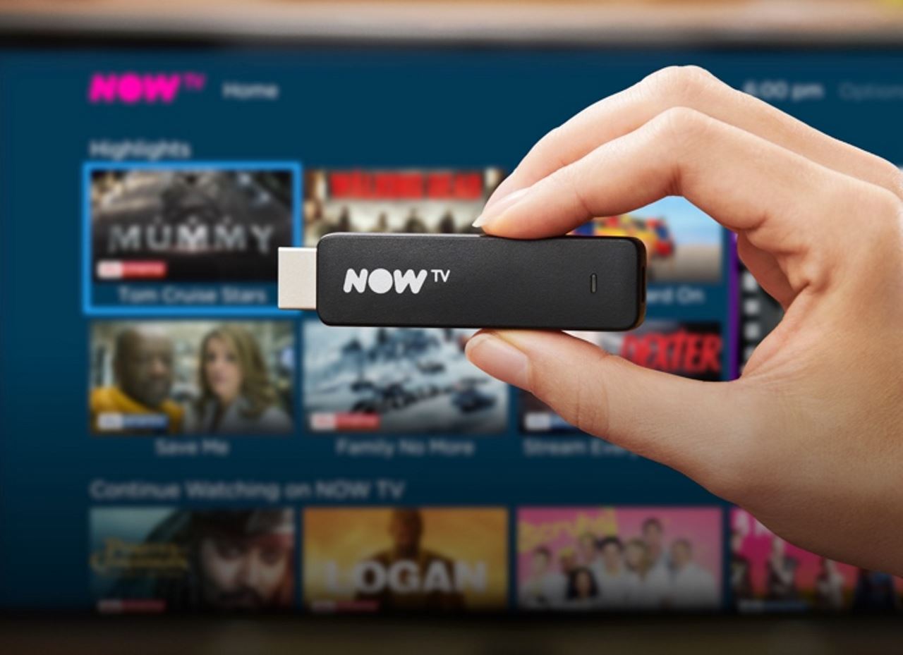 NOW TV SKY smart stick HDMI + app: dazn prime netflix